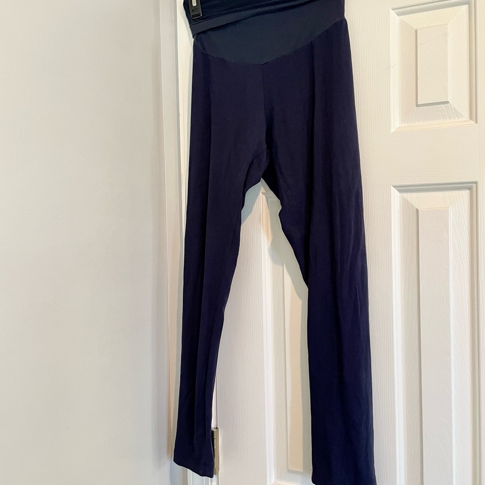Oh Baby! by Motherhood navy maternity leggings size large -new condition